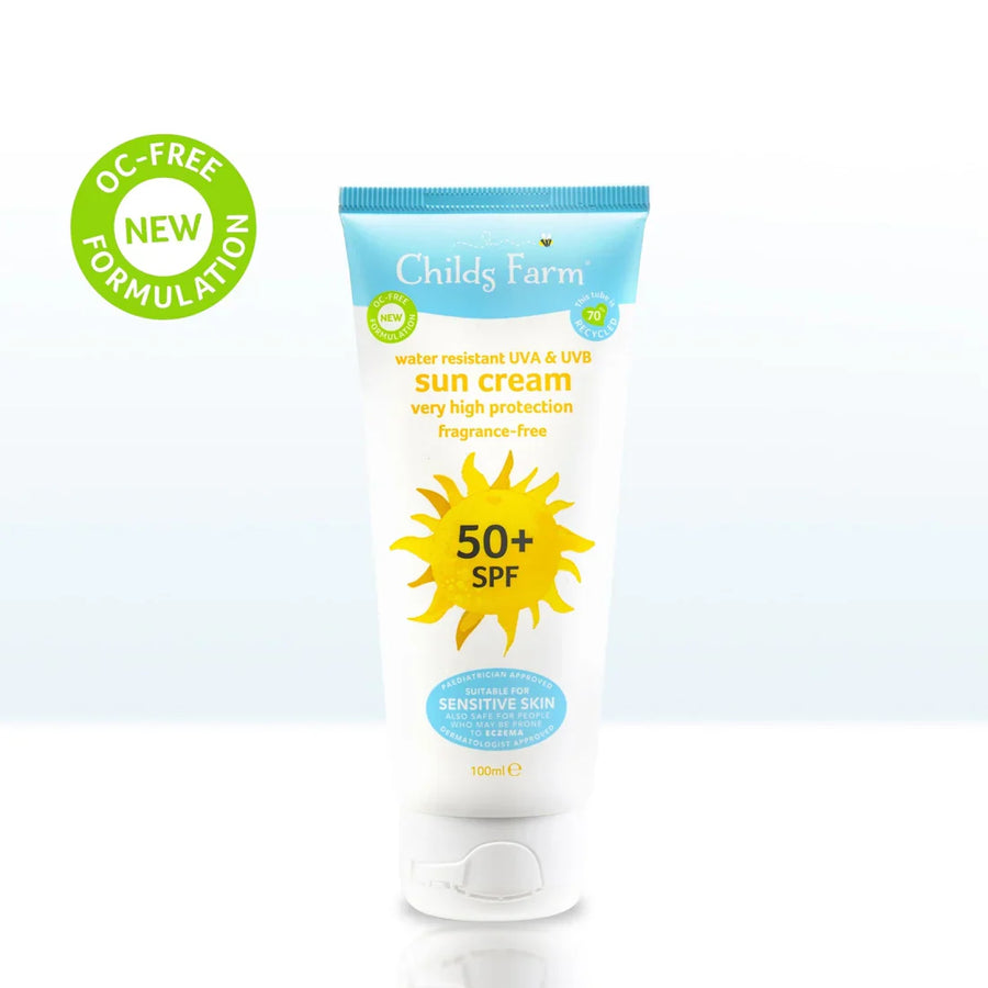 Childs Farm Sensitive Skin Experts Fragrance Free  50+ SPF Sun Cream 100ml