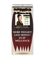 Smart Braid Pre-Stretched Braiding Hair 28" -6X Pack