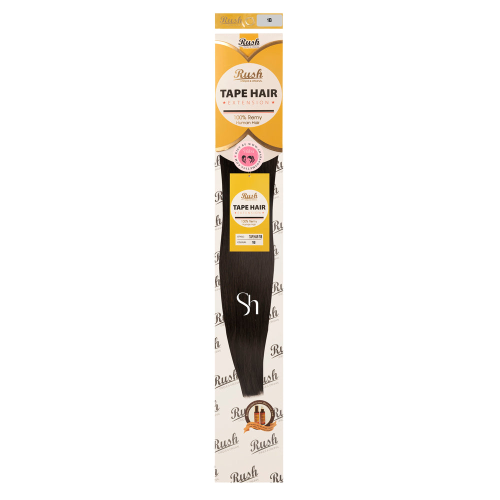 RUSH Silky Luxati 100% Real Remy Human 18" Tape-In Hair Extension