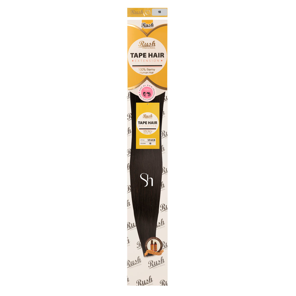 RUSH Silky Luxati 100% Real Remy Human 20" Tape-In Hair Extension