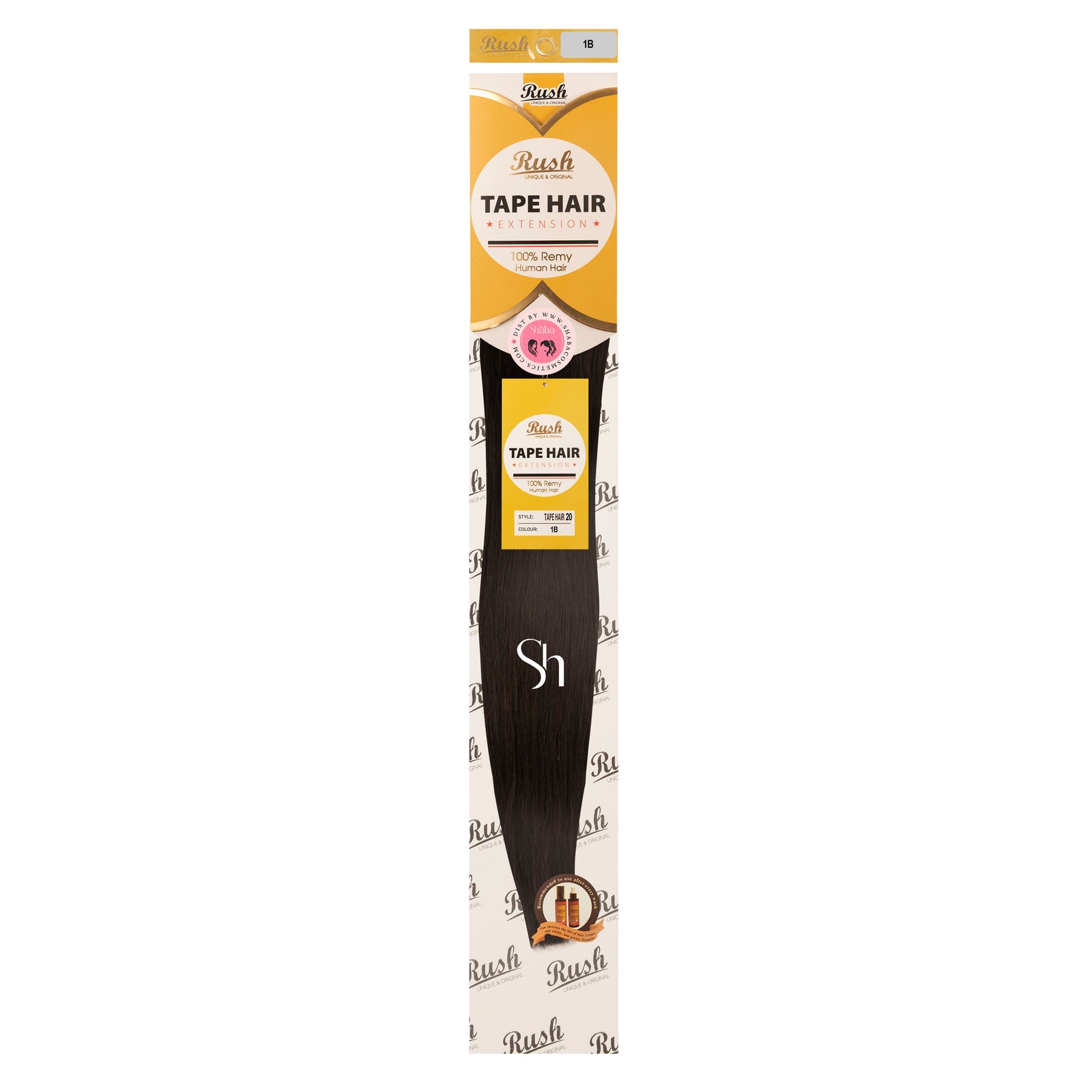 RUSH Silky Luxati 100% Real Remy Human 20" Tape-In Hair Extension