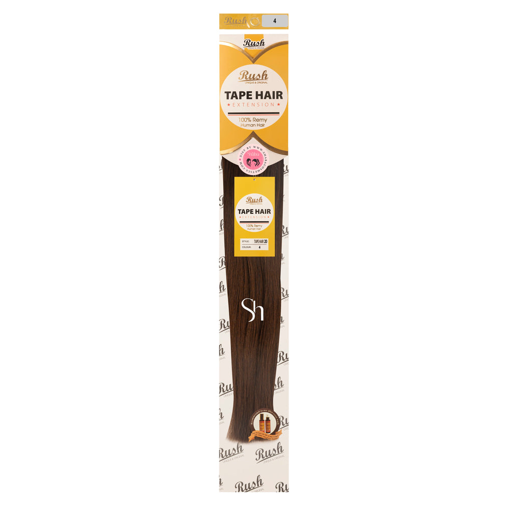RUSH Silky Luxati 100% Real Remy Human 20" Tape-In Hair Extension
