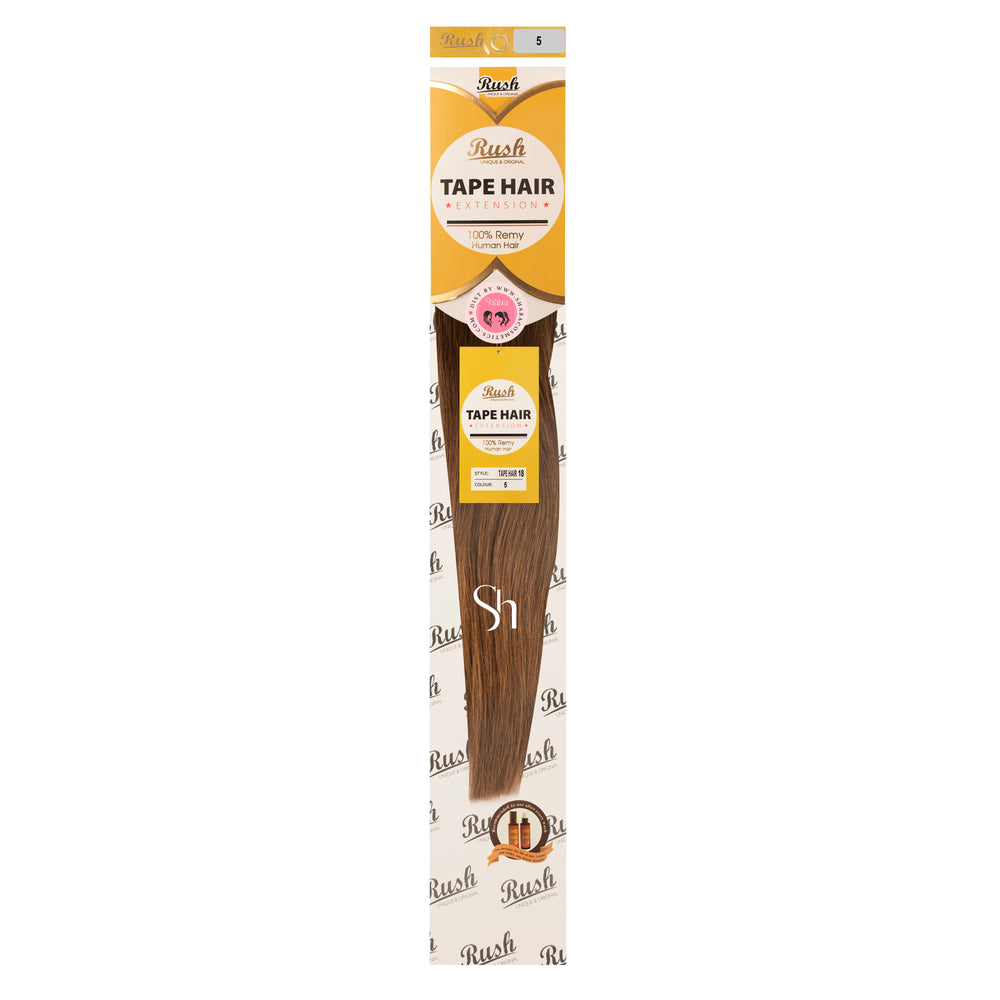 RUSH Silky Luxati 100% Real Remy Human 18" Tape-In Hair Extension