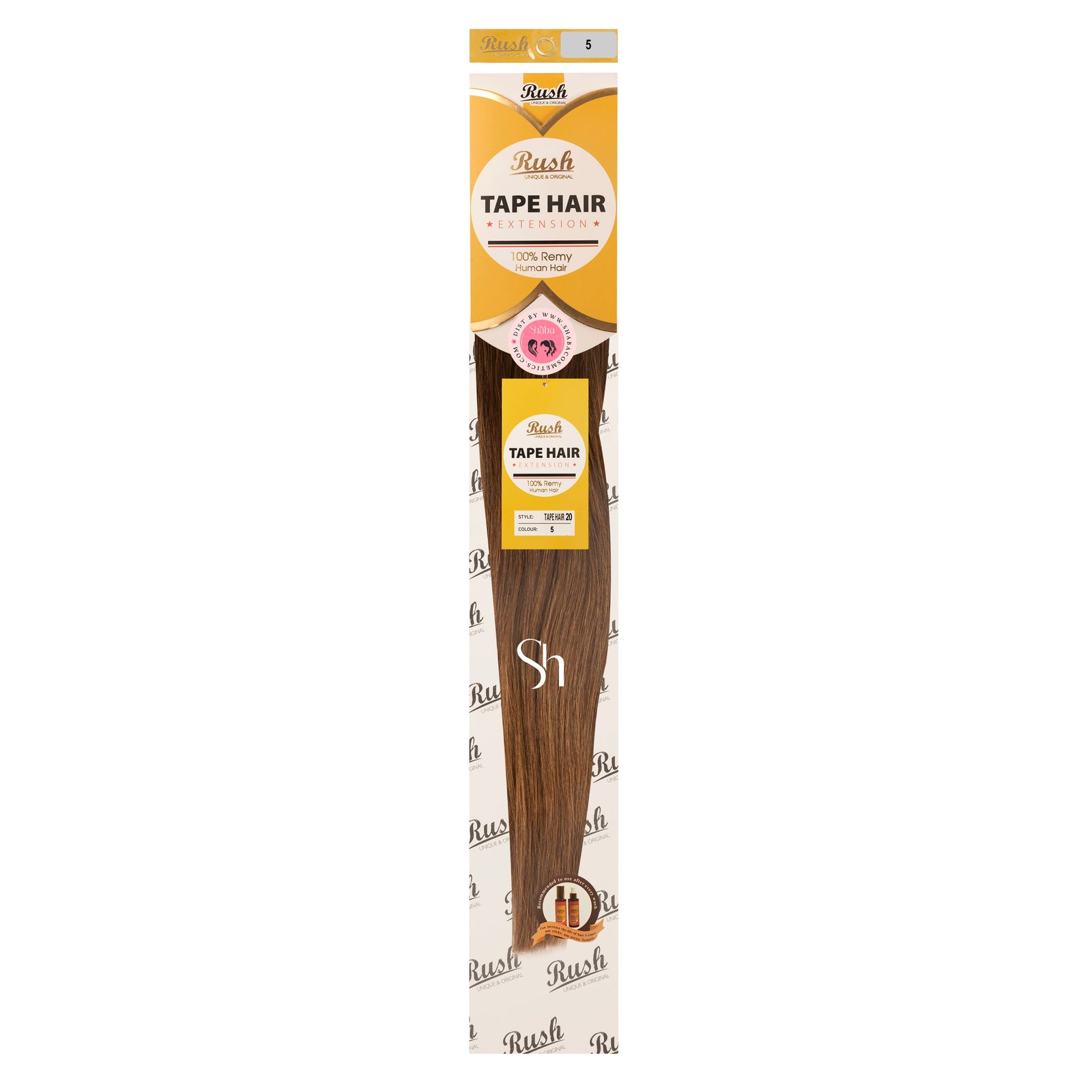 RUSH Silky Luxati 100% Real Remy Human 20" Tape-In Hair Extension
