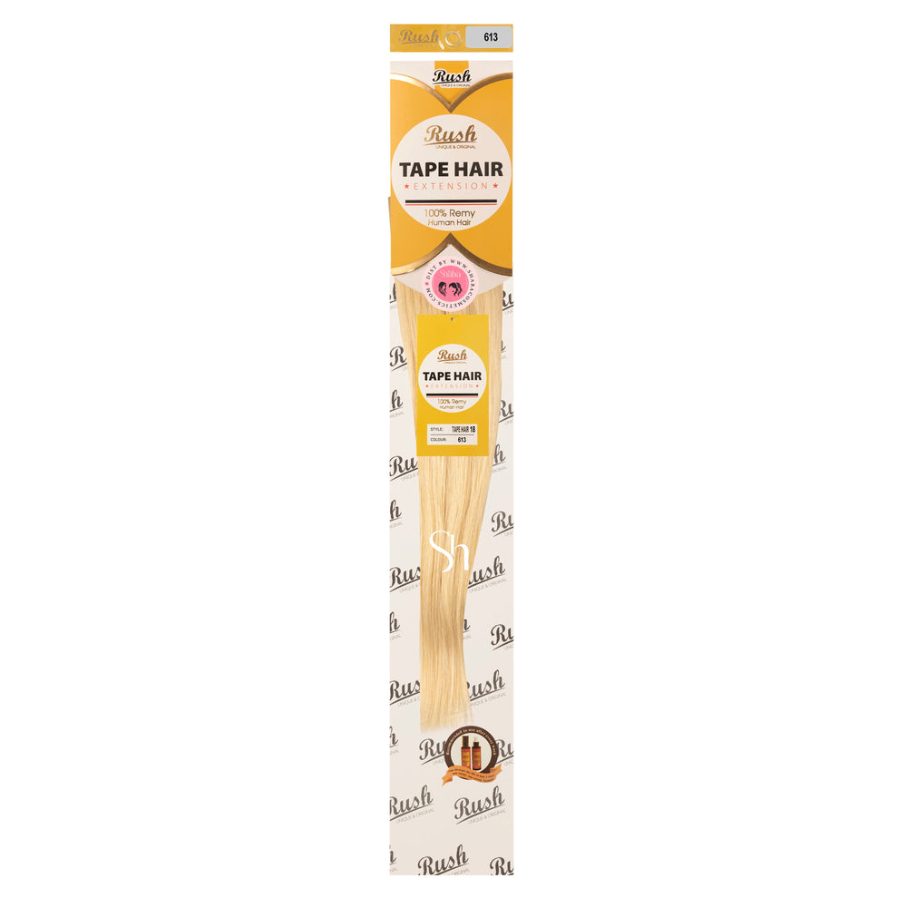 RUSH Silky Luxati 100% Real Remy Human 18" Tape-In Hair Extension