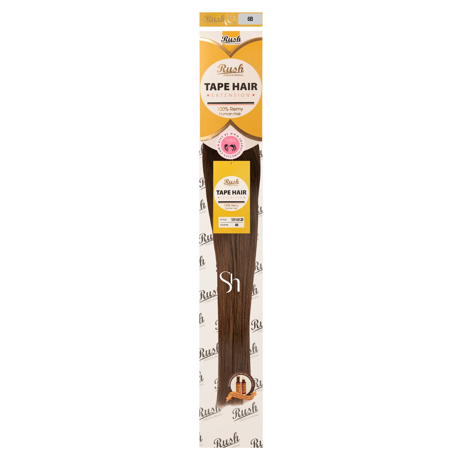 RUSH Silky Luxati 100% Real Remy Human 20" Tape-In Hair Extension