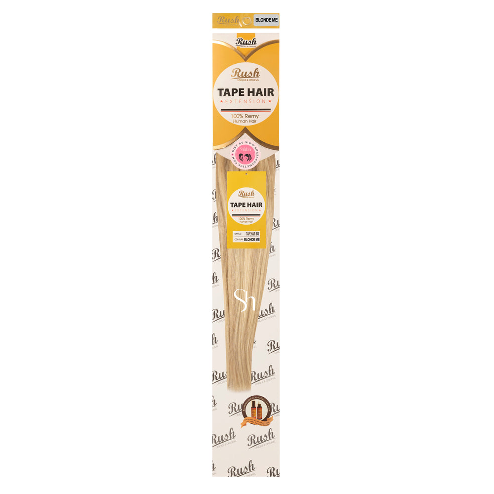 RUSH Silky Luxati 100% Real Remy Human 18" Tape-In Hair Extension