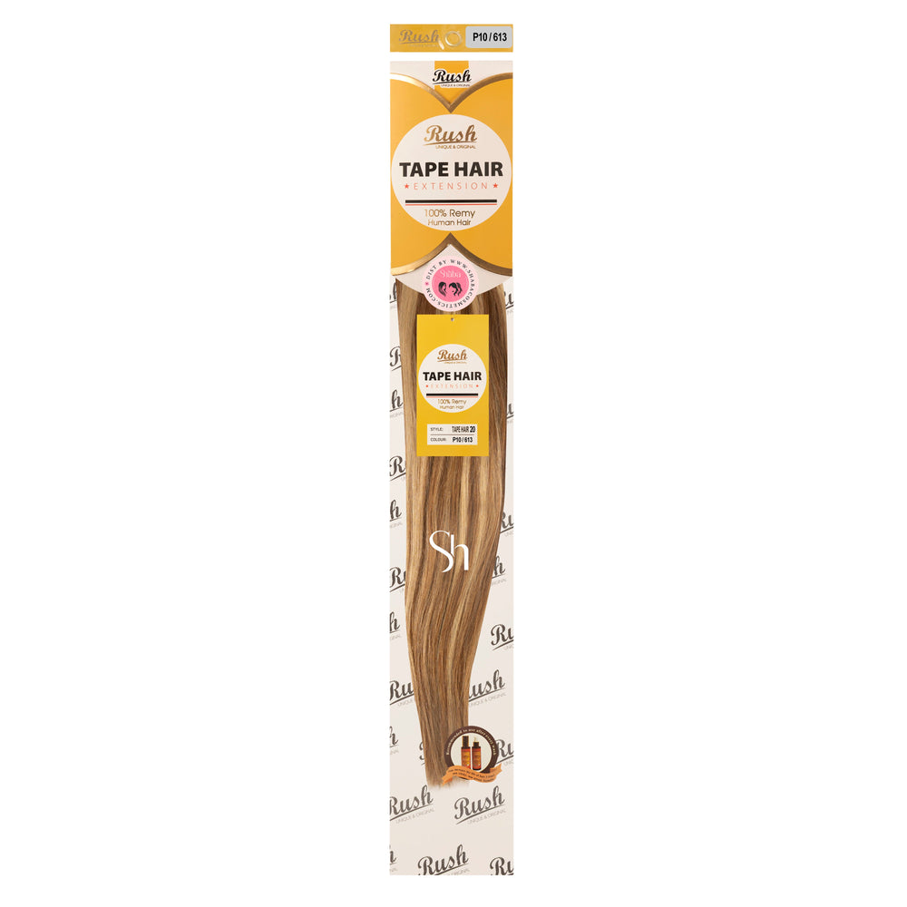 RUSH Silky Luxati 100% Real Remy Human 20" Tape-In Hair Extension