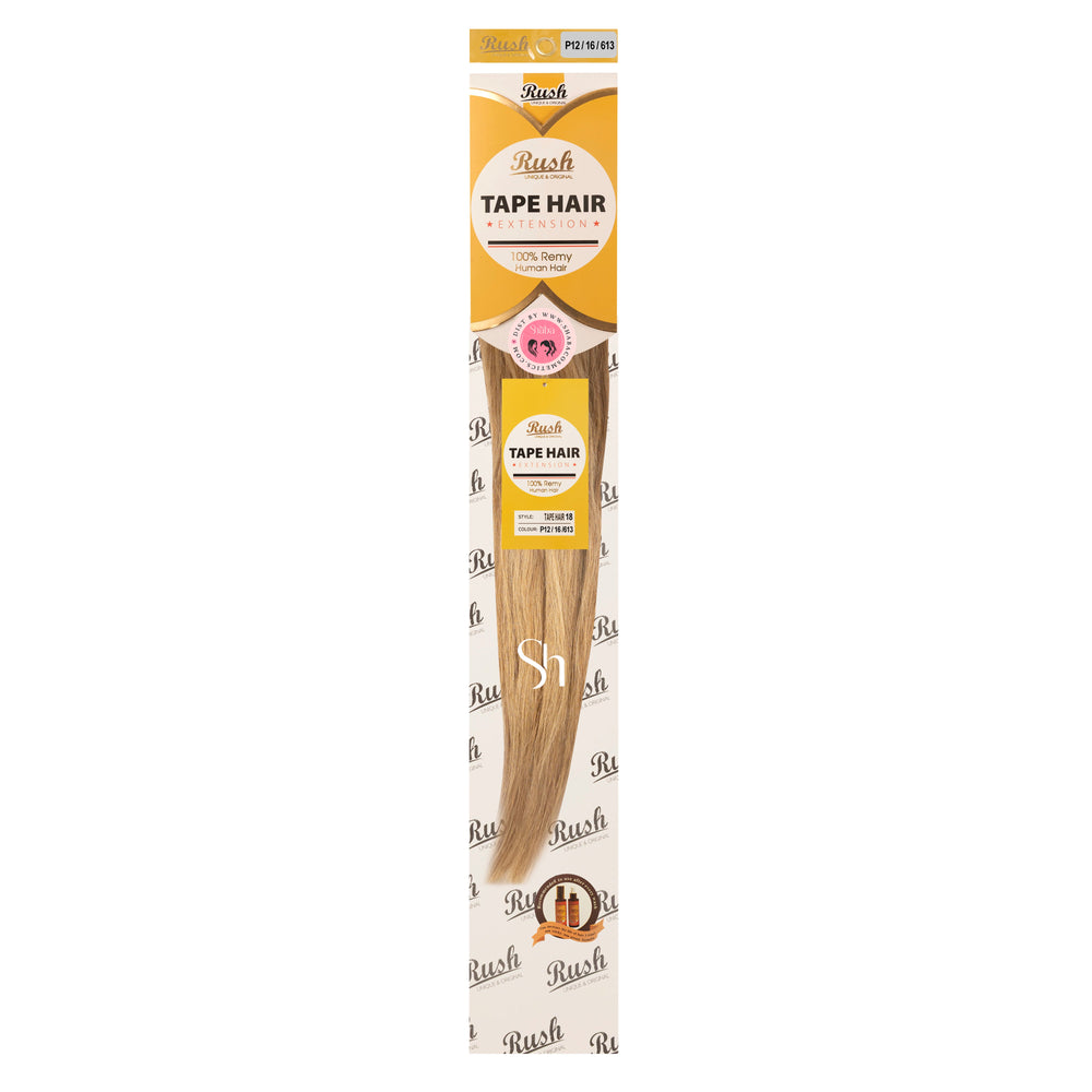 RUSH Silky Luxati 100% Real Remy Human 20" Tape-In Hair Extension