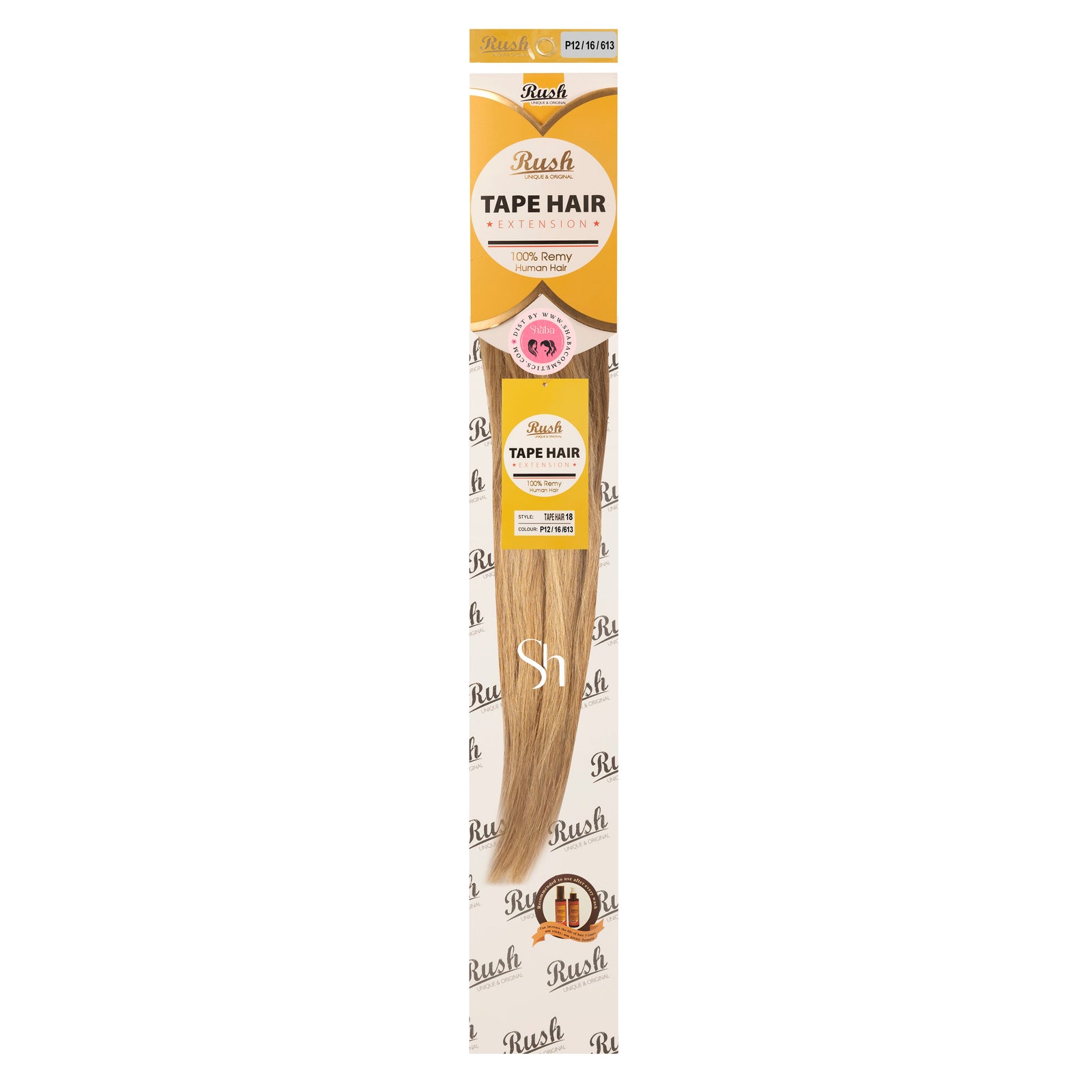 RUSH Silky Luxati 100% Real Remy Human 20" Tape-In Hair Extension