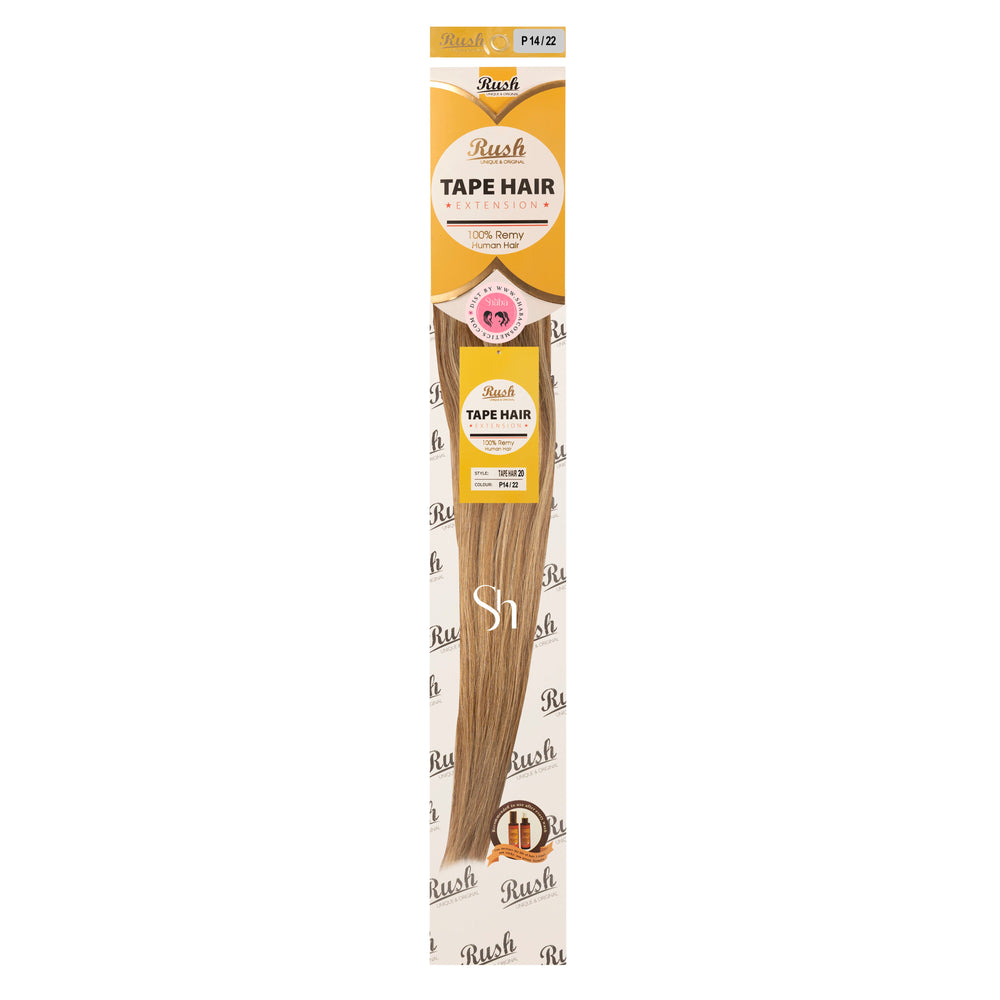 RUSH Silky Luxati 100% Real Remy Human 20" Tape-In Hair Extension