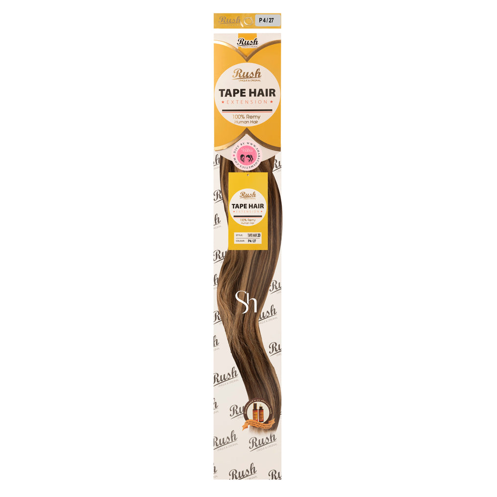 RUSH Silky Luxati 100% Real Remy Human 20" Tape-In Hair Extension