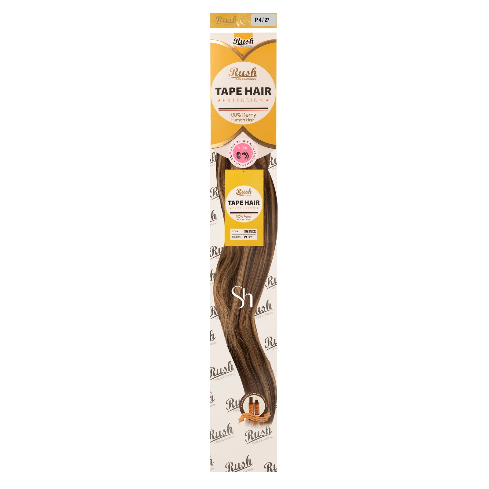 RUSH Silky Luxati 100% Real Remy Human 20" Tape-In Hair Extension