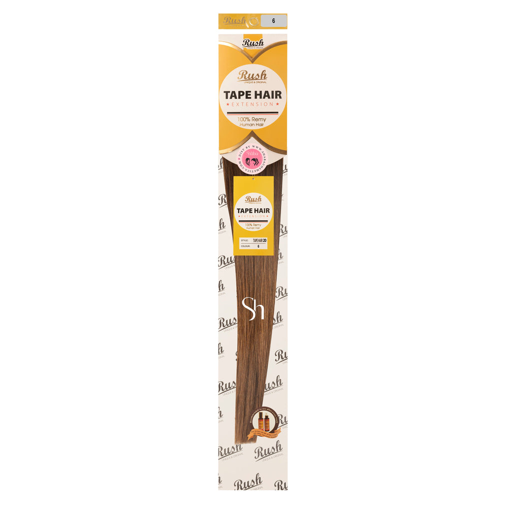 RUSH Silky Luxati 100% Real Remy Human 20" Tape-In Hair Extension