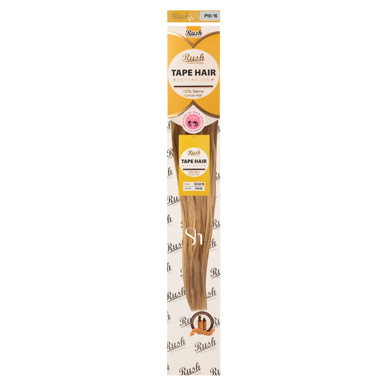 RUSH Silky Luxati 100% Real Remy Human 18" Tape-In Hair Extension