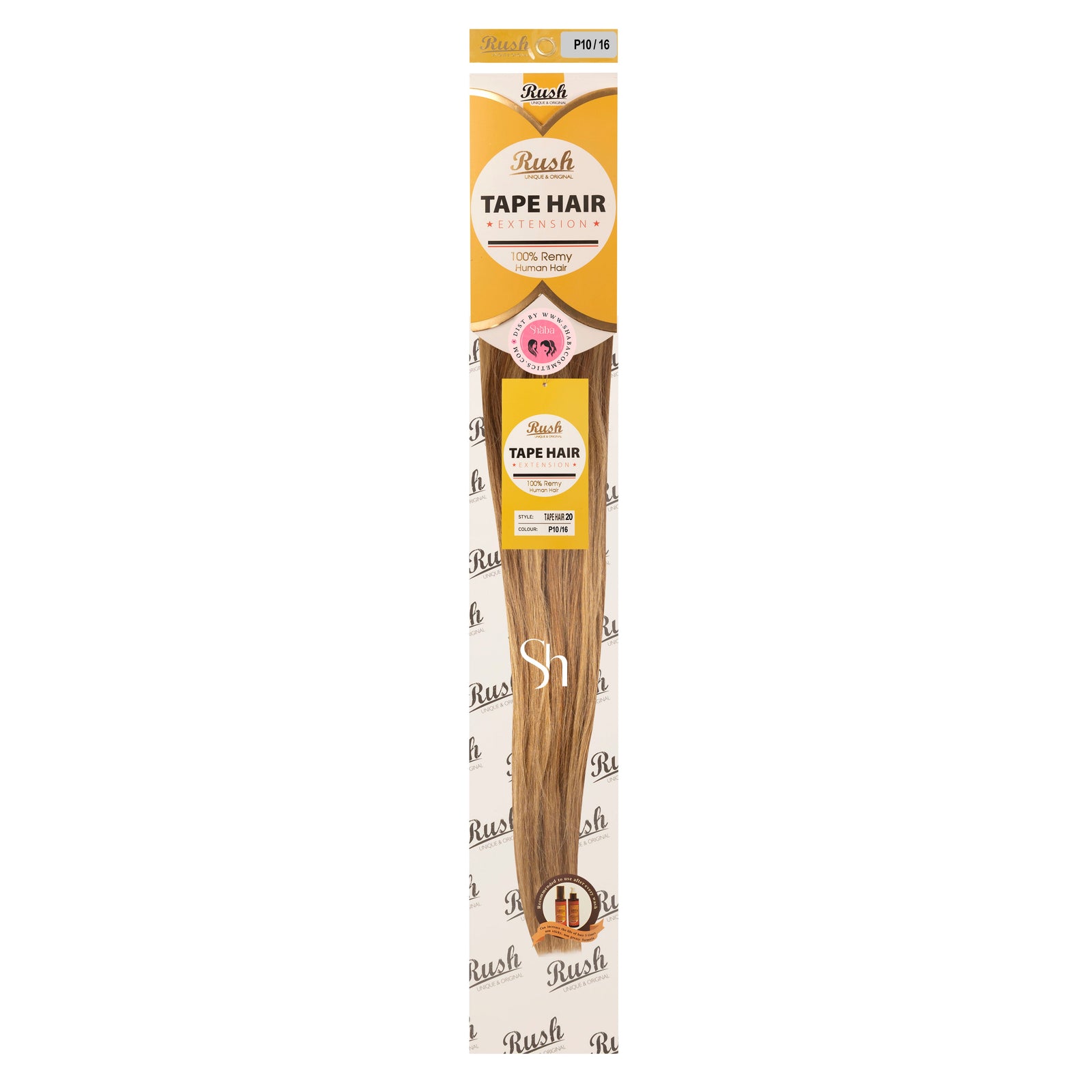 RUSH Silky Luxati 100% Real Remy Human 20" Tape-In Hair Extension