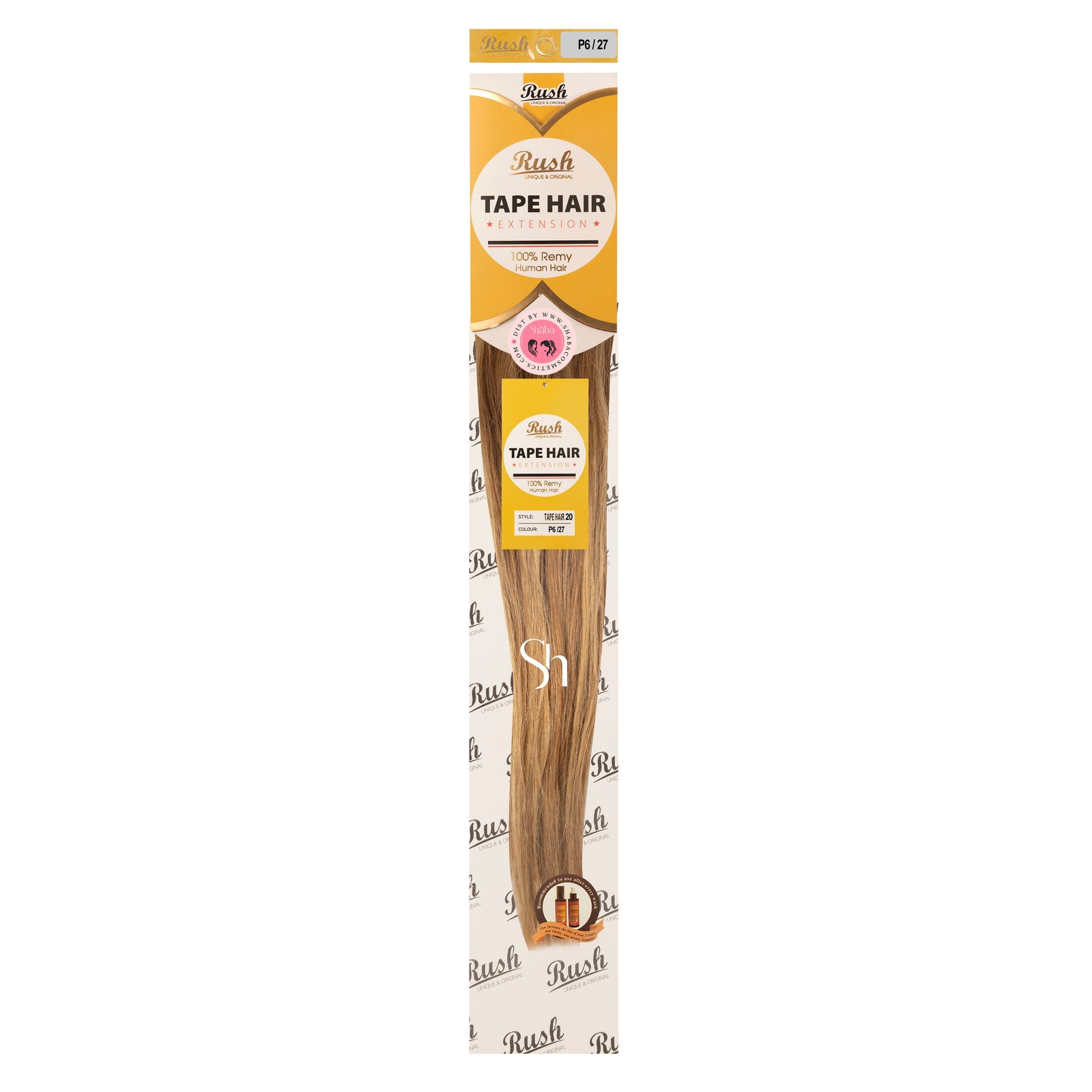 RUSH Silky Luxati 100% Real Remy Human 20" Tape-In Hair Extension