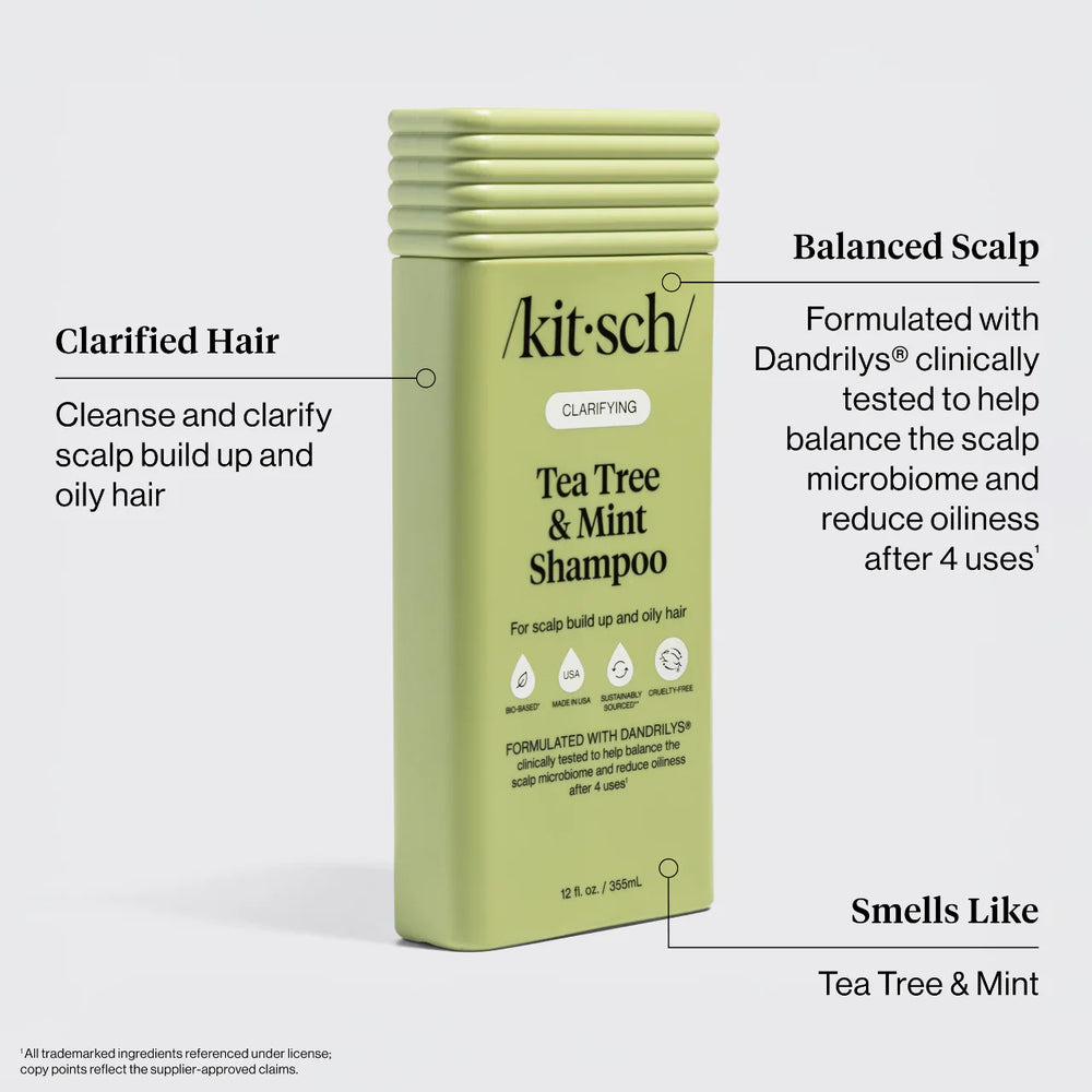 Kitsch Clarifying Tea Tree & Mint Shampoo 355ml