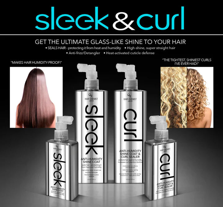 Hair Chemist SLEEK Anti Humidity Shine Coat & Curly Sealing Spray 88.7ml/3oz