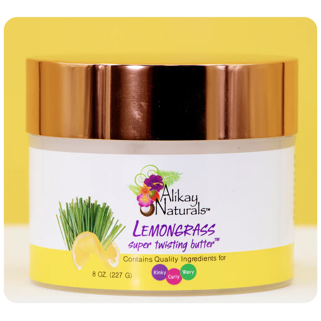 Alikay Naturals Lemongrass Super Twisting Butter For Styling & Moisture 227g/8oz